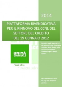 Piattaforma 2014 Rinnovo CCNL Credito